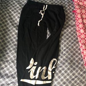 PINK black sweatpants